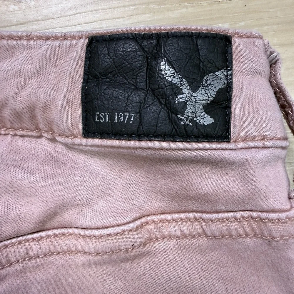 American Eagle Outfitters Women's Pink Jegging Pants Jeans Size 12